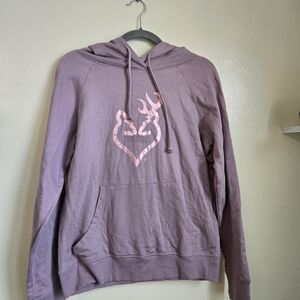 Browning Women's Lavender Hoodie with Pink Logo